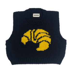 PULL CROISSANT BLEU MARINE