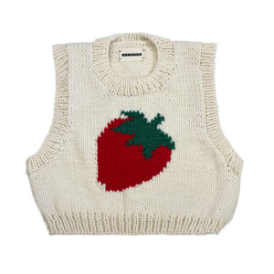 PULL FRAISE CRÈME