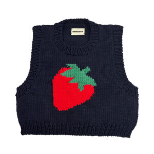 PULL FRAISE BLEU MARINE