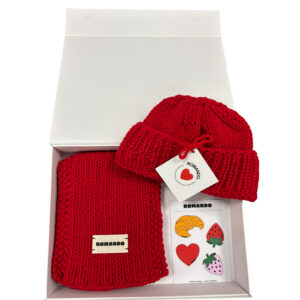 COFFRET ROUGE AMOUR (bonnet marin)
