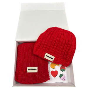 COFFRET ROUGE AMOUR (bonnet classique)