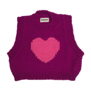 ARCHIVE #12 - Pull cœur fuchsia