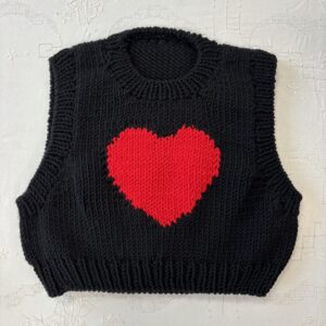 ARCHIVE KIDS #1 - Pull cœur noir