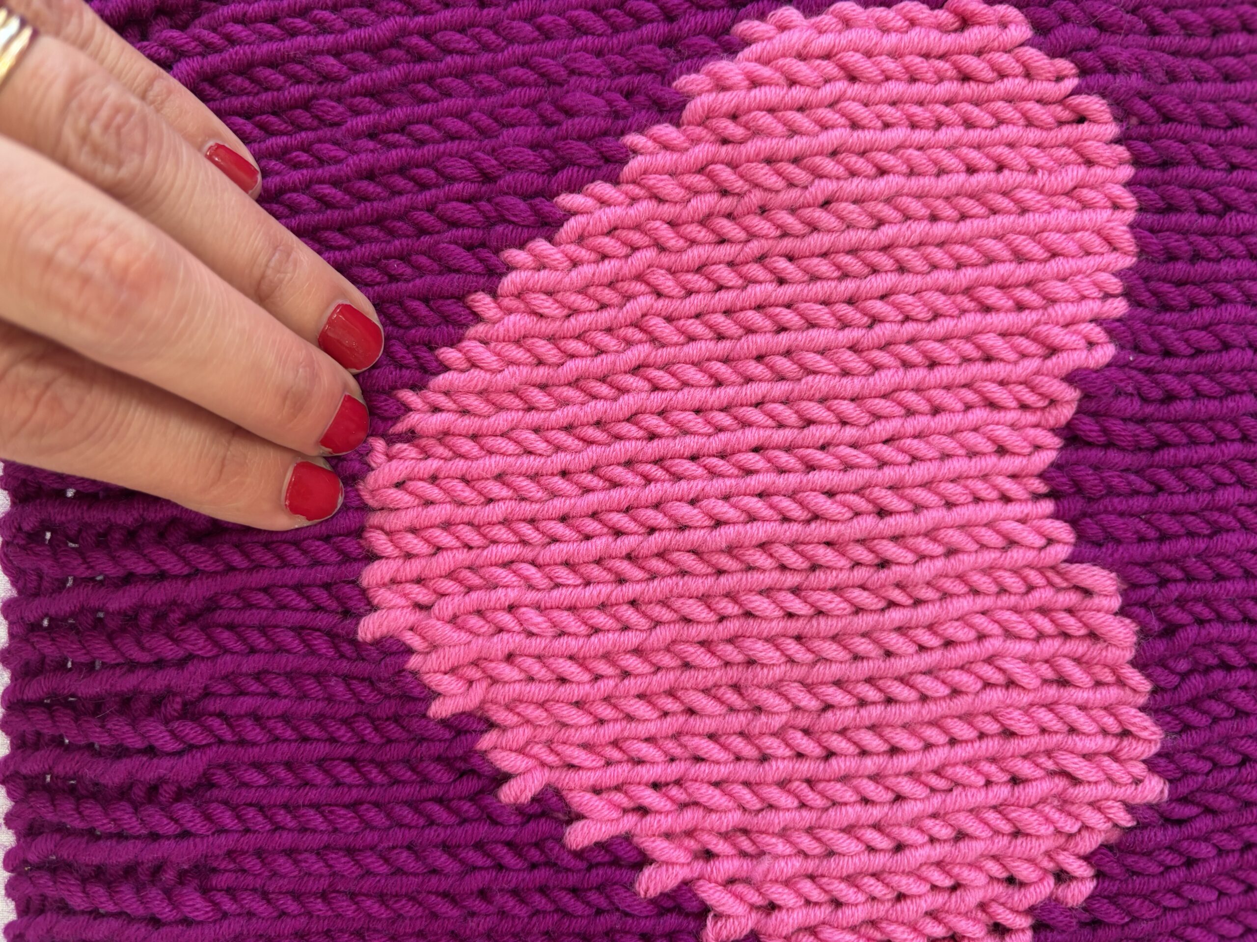 ARCHIVE KIDS #13 - Pull cœur fuchsia – Image 3
