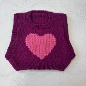 ARCHIVE KIDS #2 - Pull cœur fuchsia