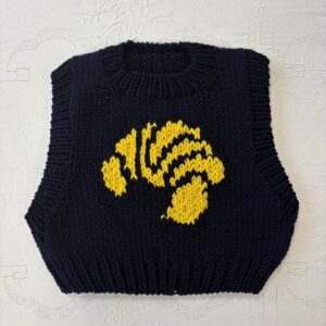 ARCHIVE KIDS #4 - Pull croissant bleu marine