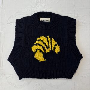 ARCHIVE KIDS #7 - Pull croissant bleu marine