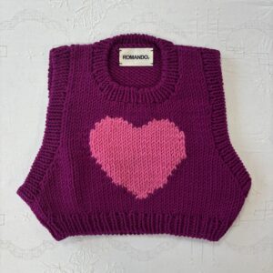 ARCHIVE KIDS #8 - Pull cœur fuchsia