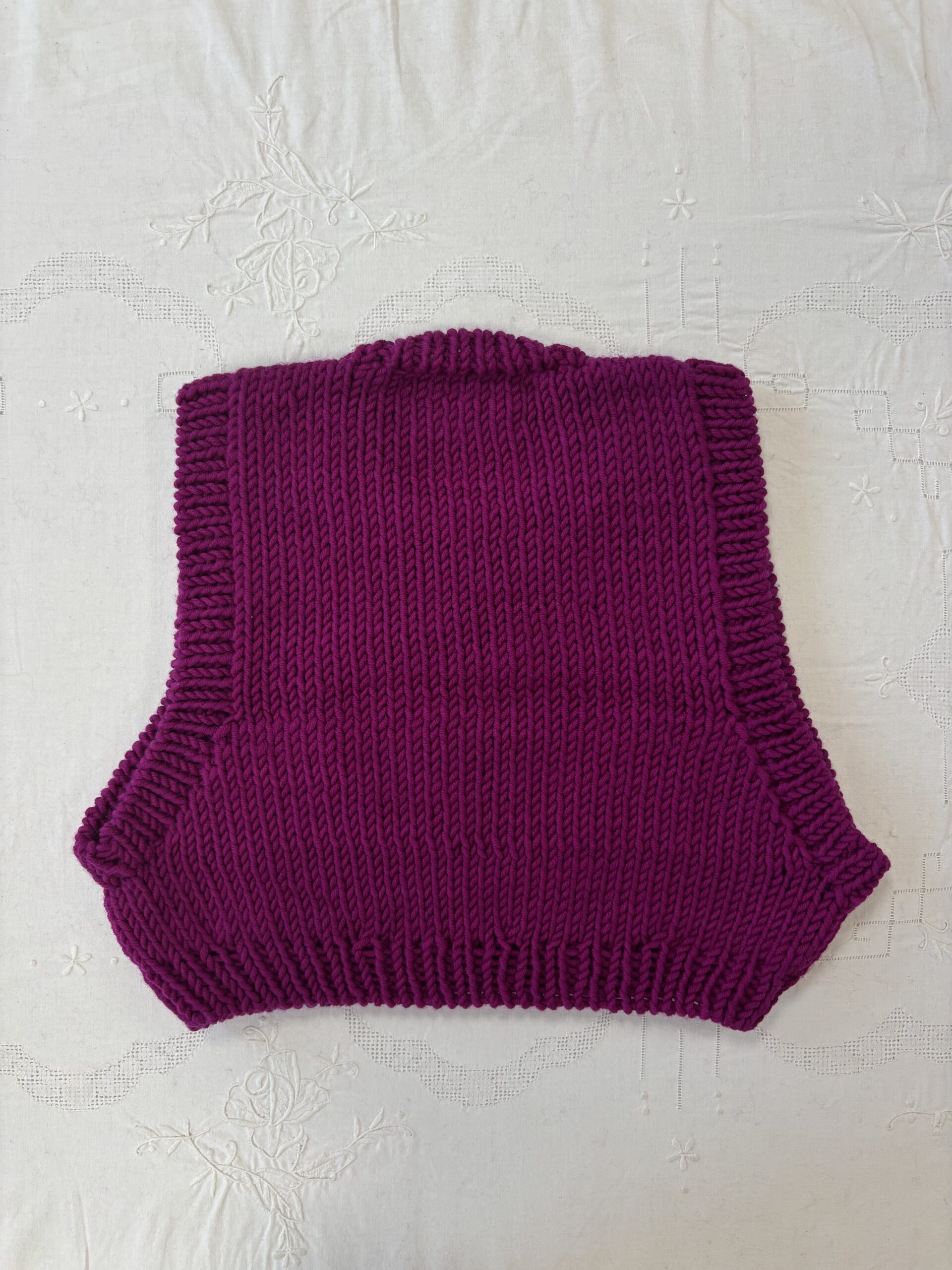 ARCHIVE KIDS #8 - Pull cœur fuchsia – Image 2